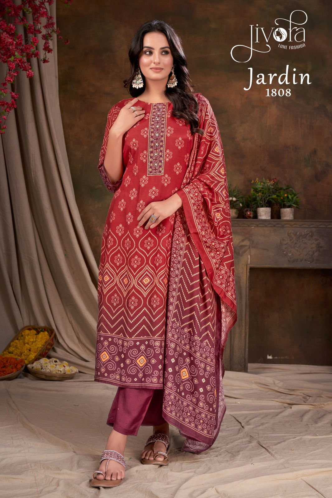 Jardin By Jivora Pure Muslin Digital Printed Readymade Suits Catalog